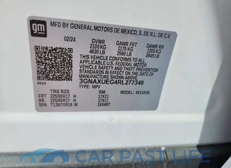 3GNAXUEG4RL277349# 13