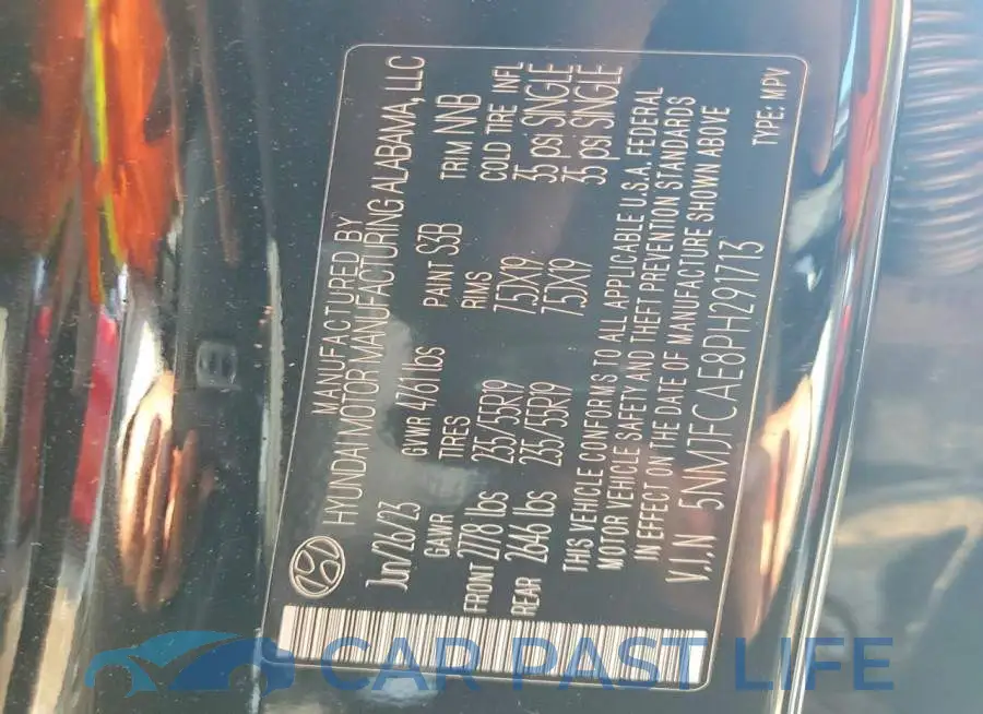 5NMJFCAE8PH291713# 13