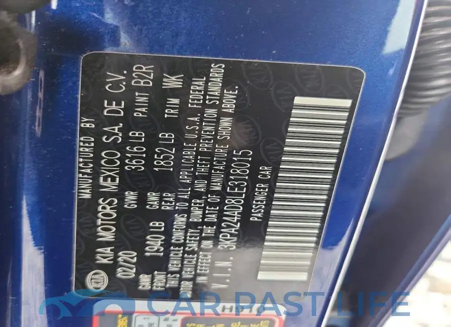 3KPA24AD8LE318015# 12