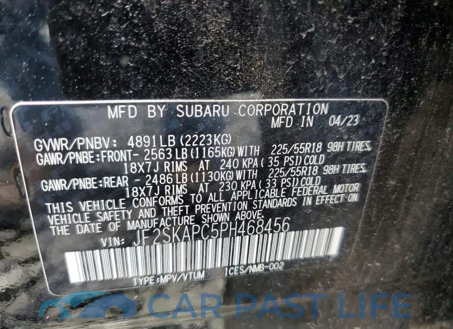 JF2SKAPC5PH468456# 13