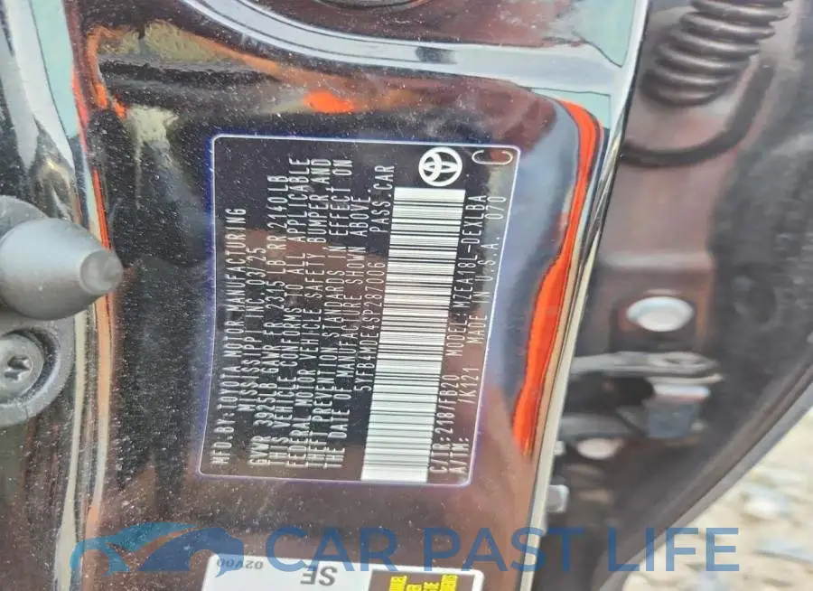5YFB4MDE4SP287006# 13