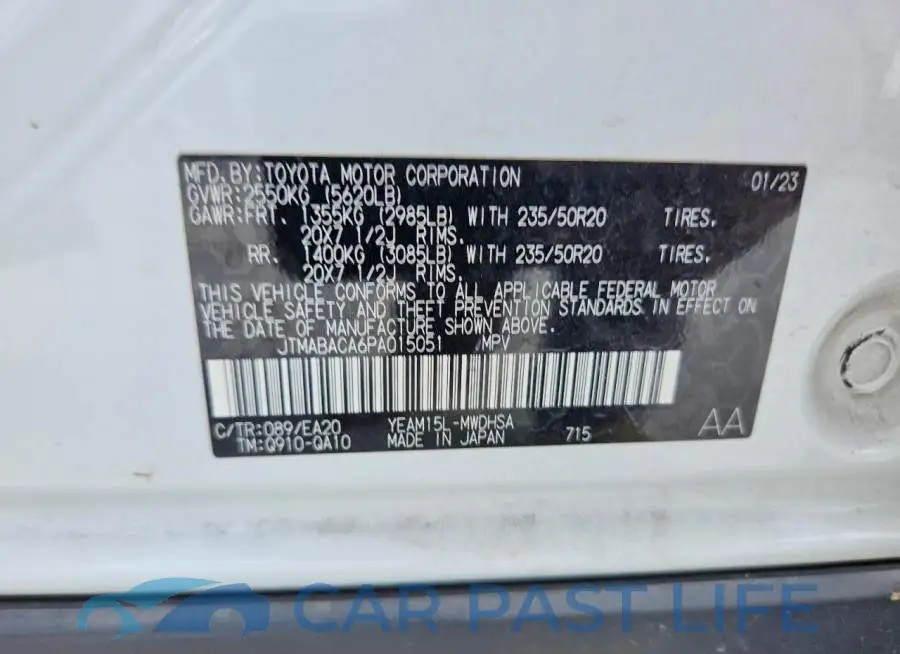 JTMABACA6PA015051# 13