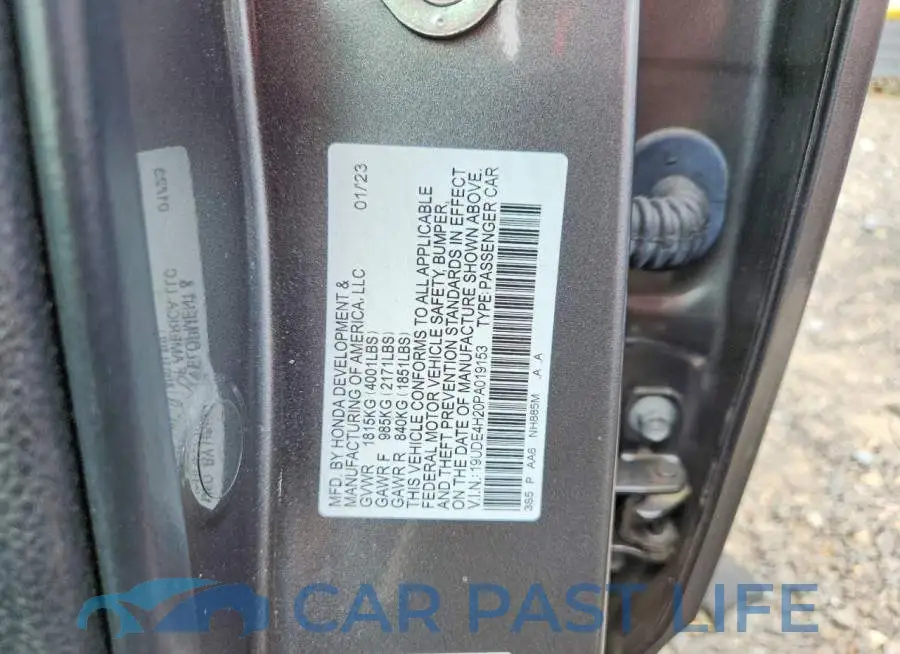 19UDE4H20PA019153# 12
