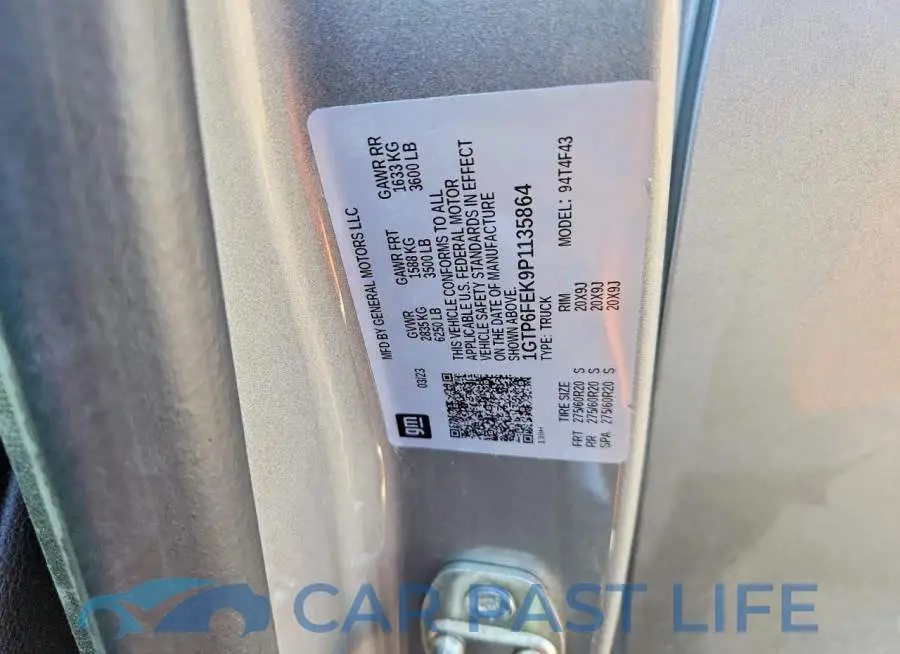 1GTP6FEK9P1135864# 12