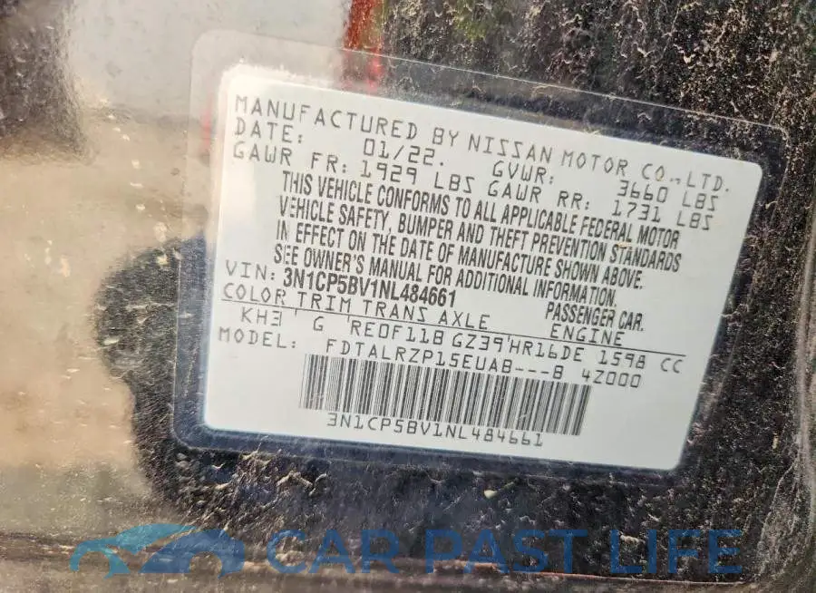 3N1CP5BV1NL484661# 12