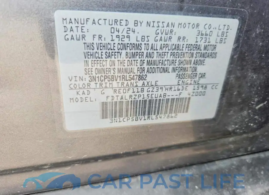 3N1CP5BV1RL547862# 12