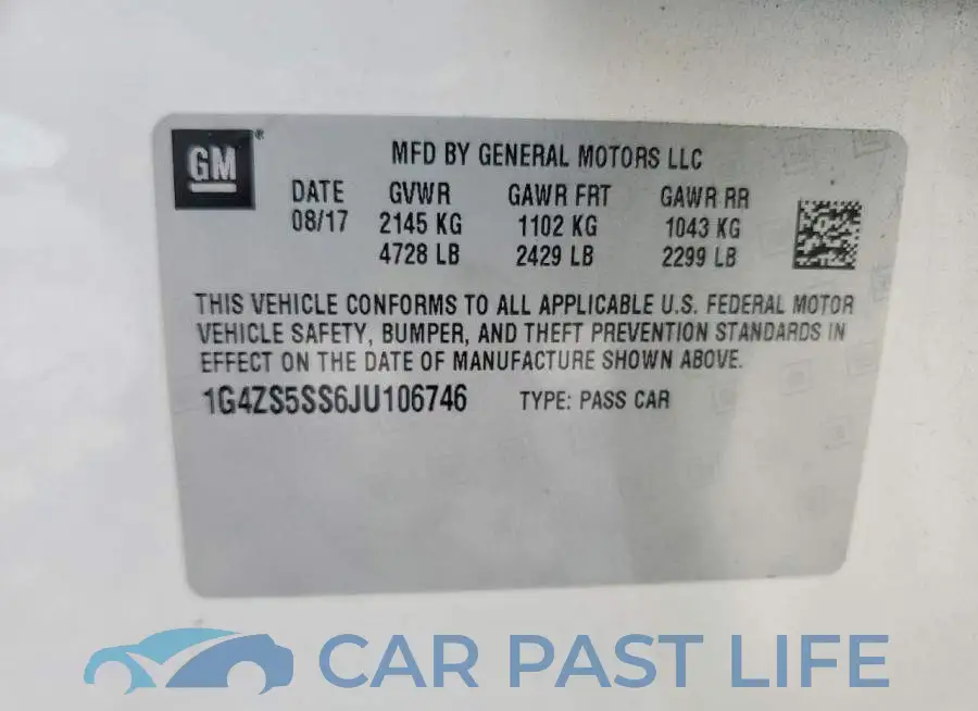 1G4ZS5SS6JU106746# 12