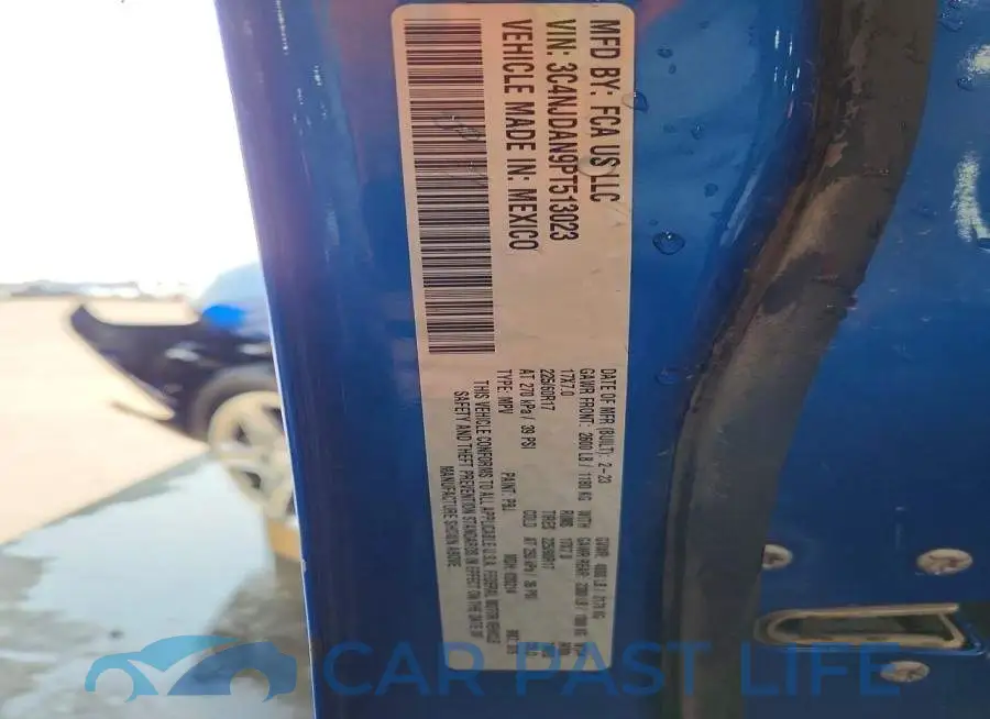 3C4NJDAN9PT513023# 12