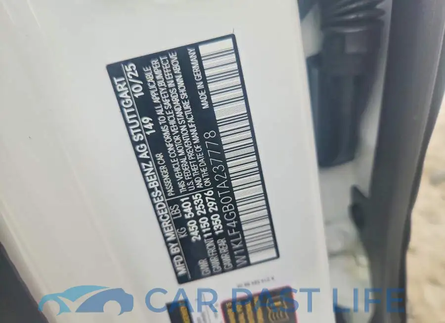 W1KLF4GB0TA237778# 12
