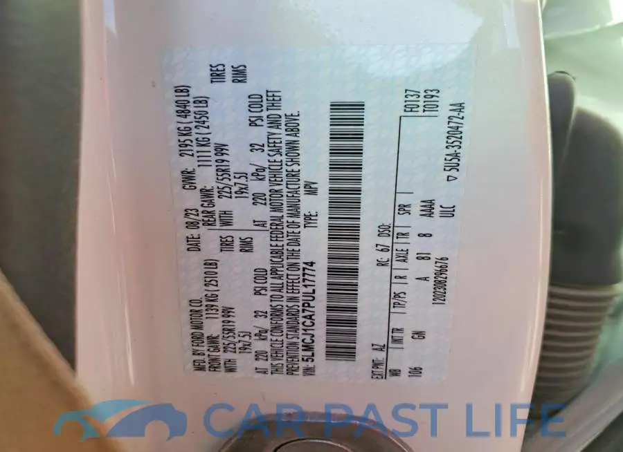 5LMCJ1CA7PUL17774# 14