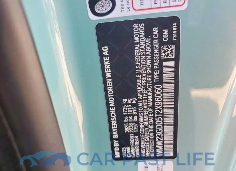WMW23GD05T2X96060# 13