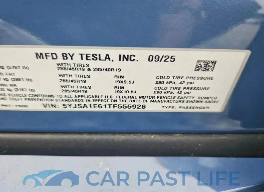 5YJSA1E61TF555926# 12