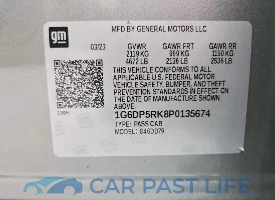 1G6DP5RK8P0135674# 12
