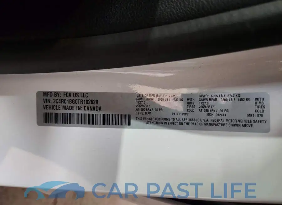 2C4RC1BG0TR182629# 13