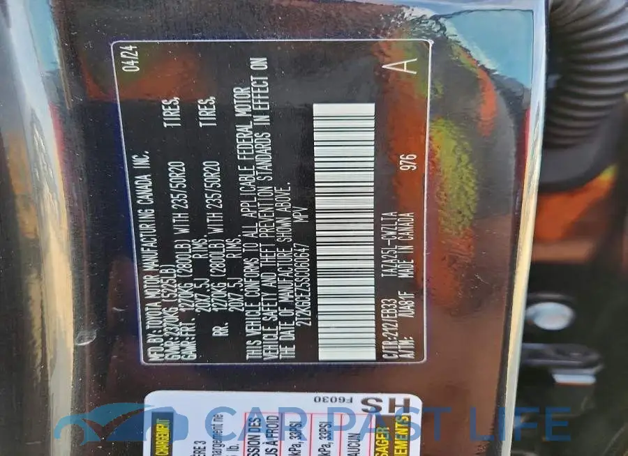 2T2KGCEZ5SC060647# 13