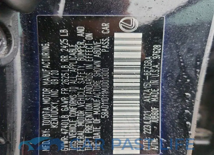58AD11D11MU001300# 12