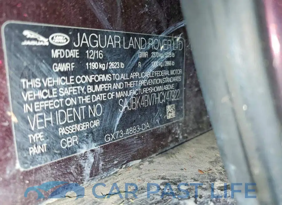 SAJBK4BV7HCY47922# 12