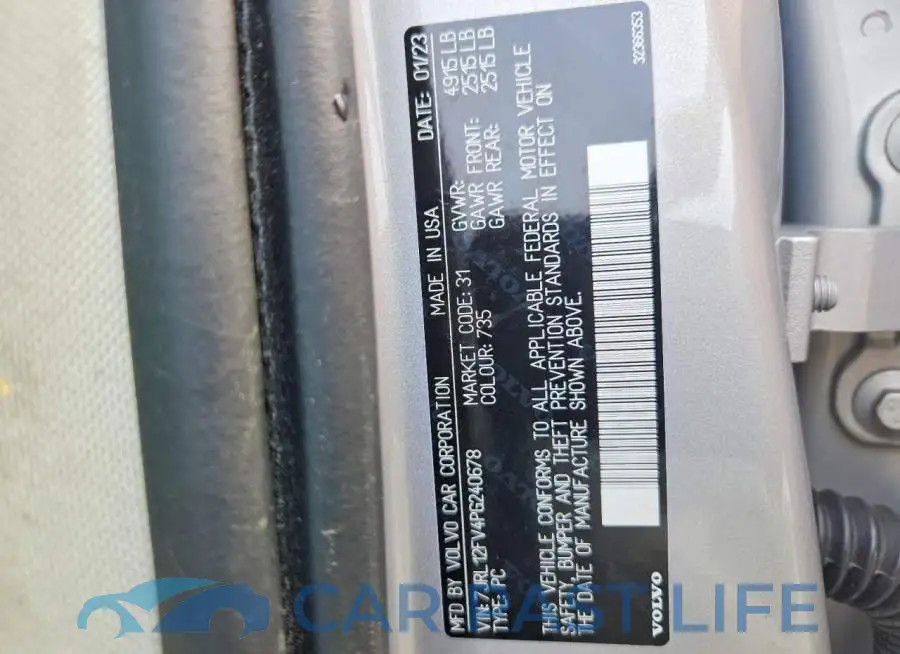 7JRL12FV4PG240678# 12
