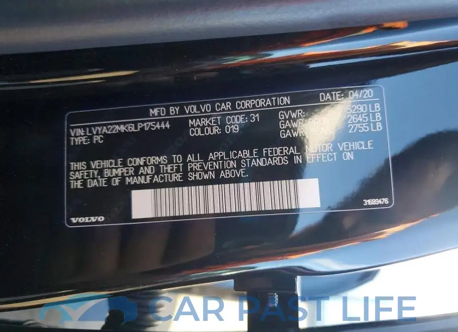 LVYA22MK6LP175444# 12