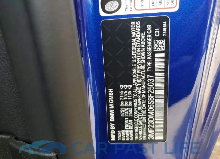 3MF23DM06S8F25037# 12