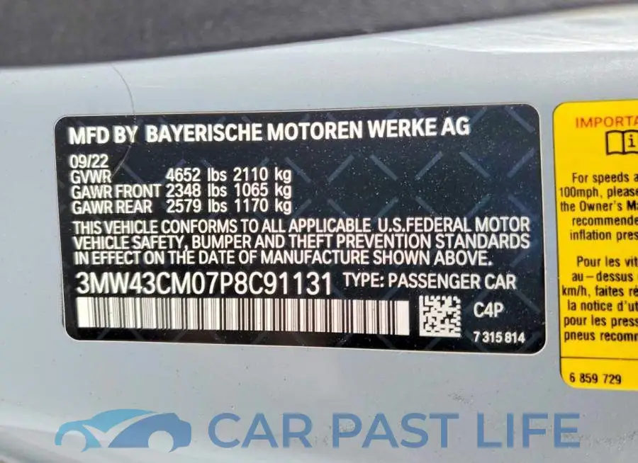 3MW43CM07P8C91131# 13