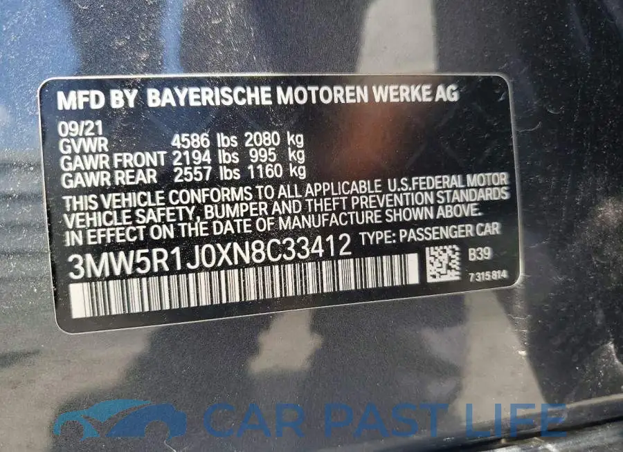3MW5R1J0XN8C33412# 12
