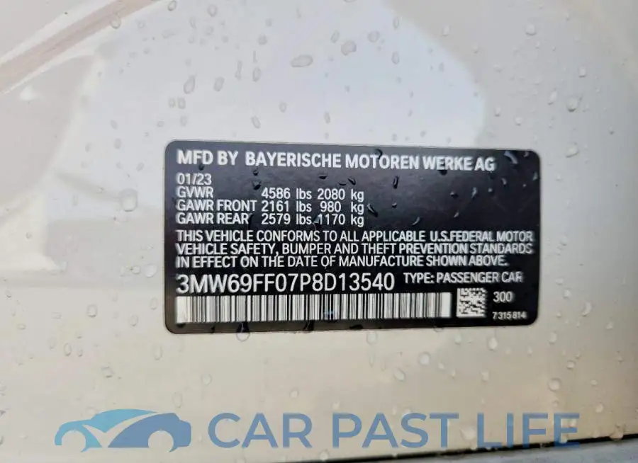 3MW69FF07P8D13540# 13
