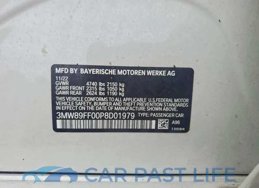 3MW89FF00P8D01979# 12