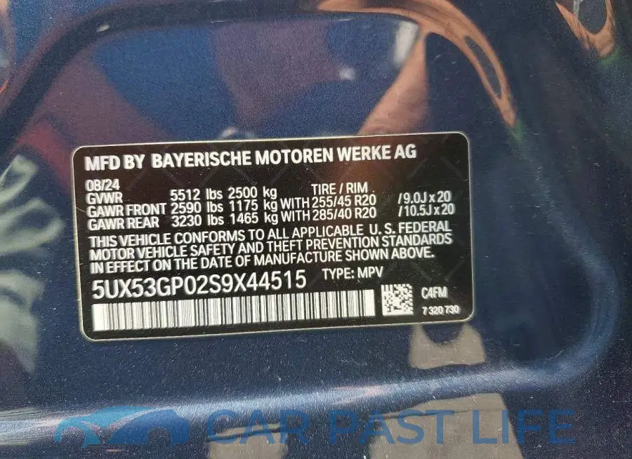 5UX53GP02S9X44515# 13