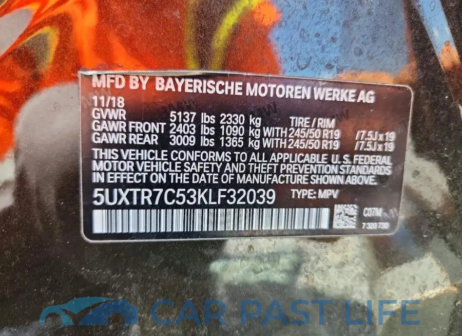 5UXTR7C53KLF32039# 13