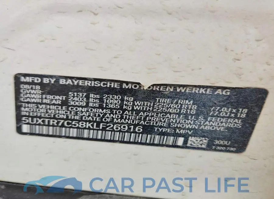 5UXTR7C58KLF26916# 13