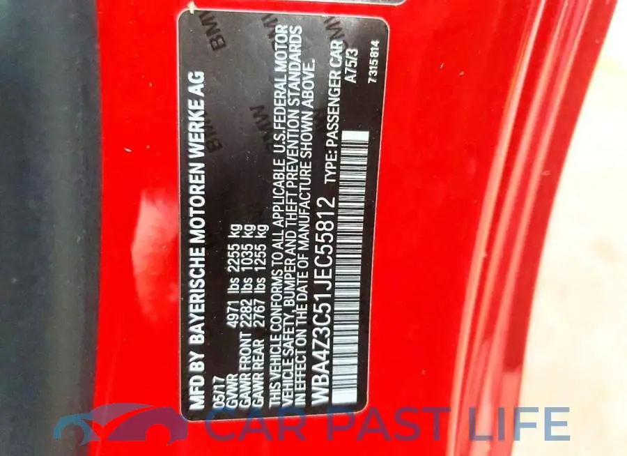 WBA4Z3C51JEC55812# 12