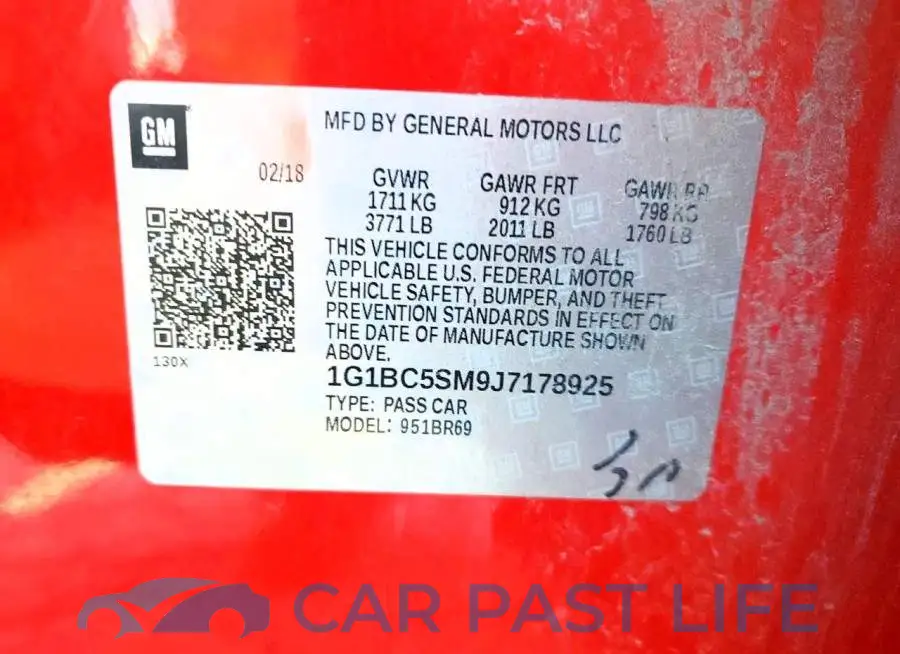 1G1BC5SM9J7178925# 12