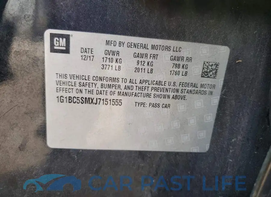 1G1BC5SMXJ7151555# 12