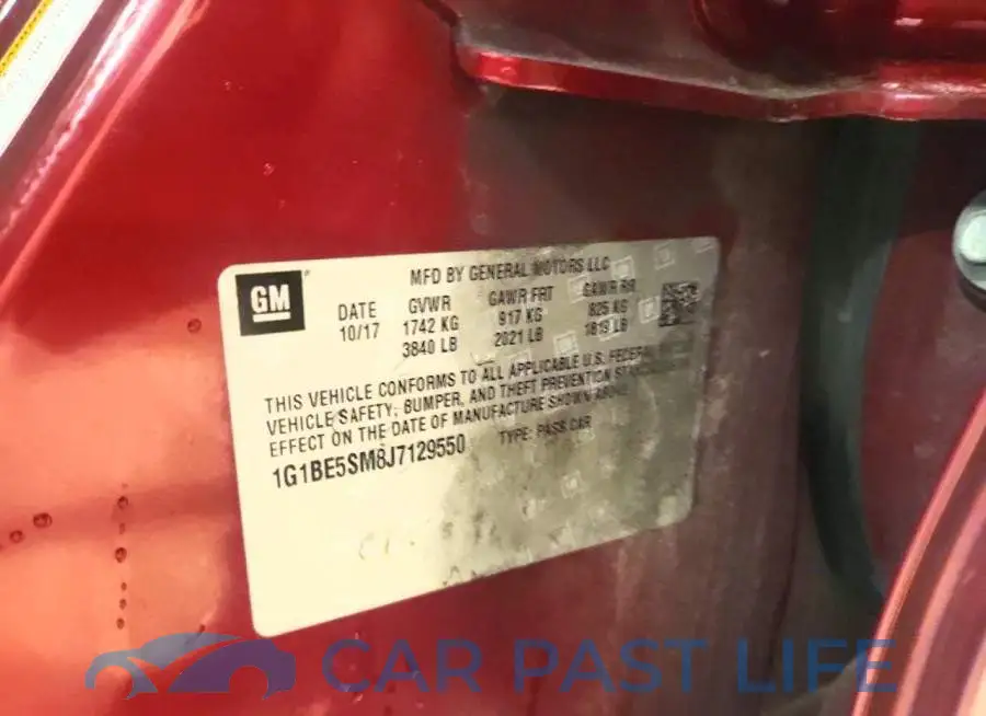 1G1BE5SM8J7129550# 12