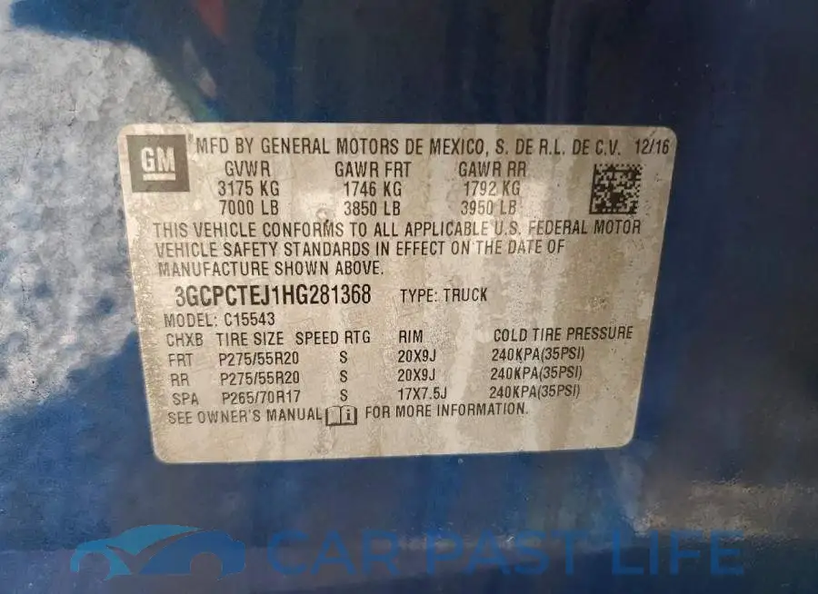 3GCPCTEJ1HG281368# 12
