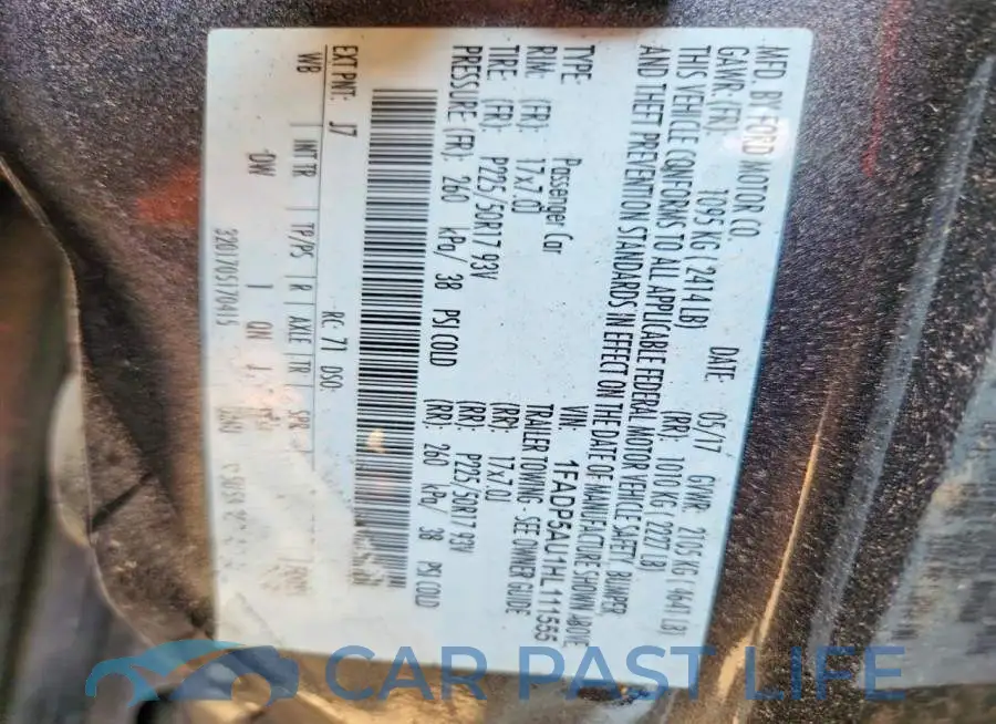 1FADP5AU1HL111555# 13