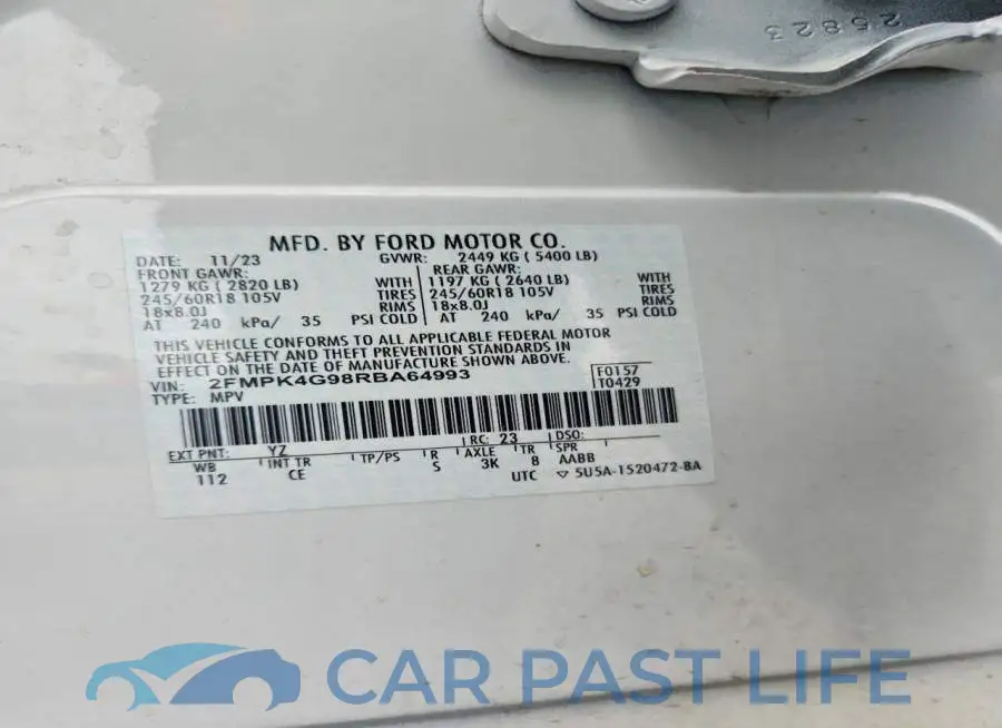 2FMPK4G98RBA64993# 13