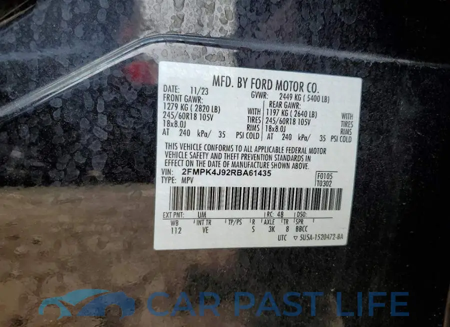 2FMPK4J92RBA61435# 13