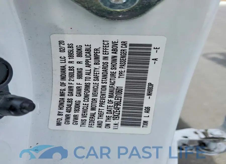 19XZE4F96LE010601# 13