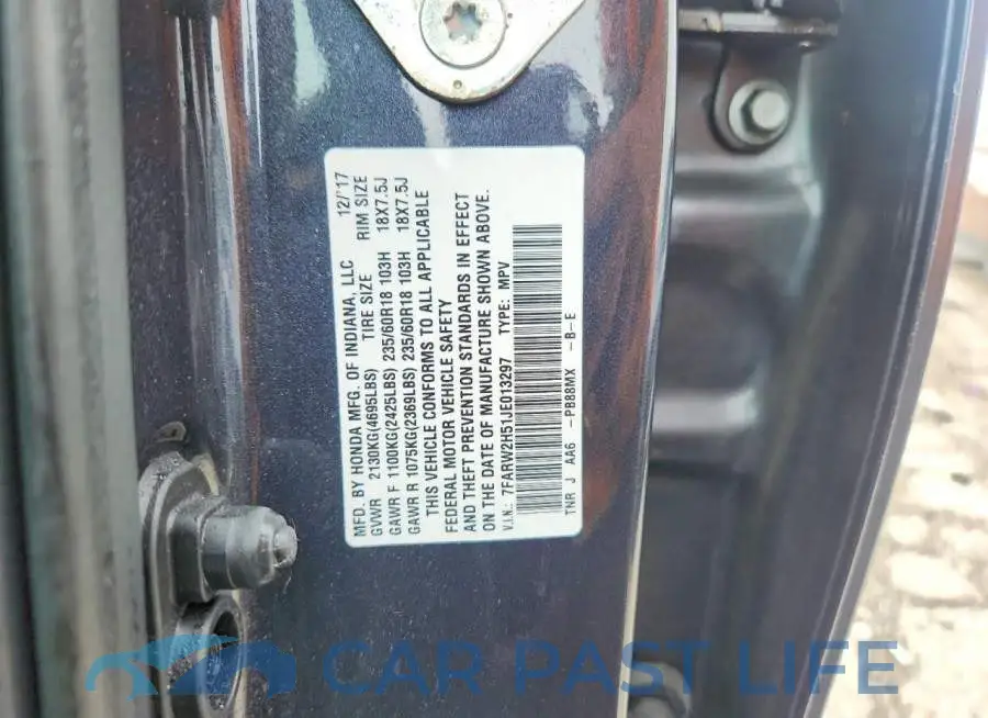 7FARW2H51JE013297# 13