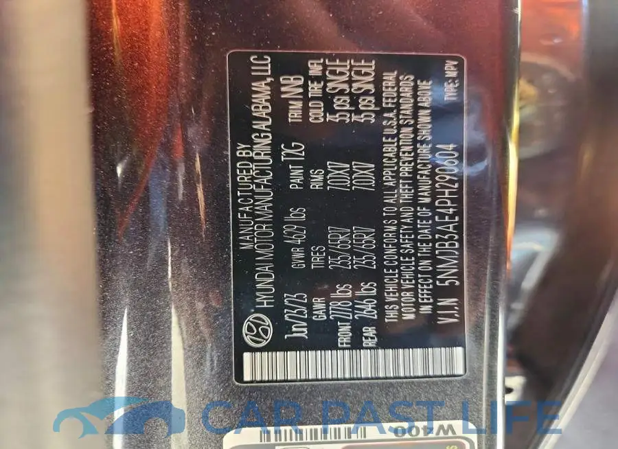 5NMJB3AE4PH290604# 14