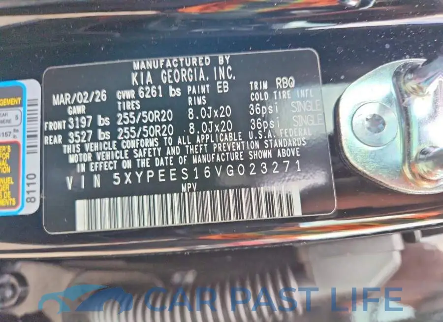 5XYPEES16VG023271# 14