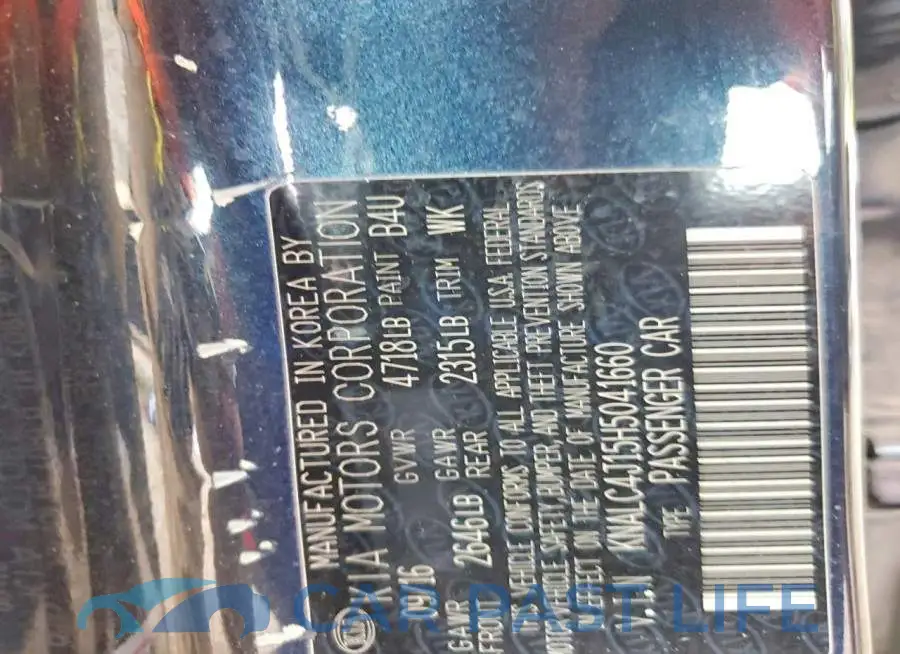 KNALC4J15H5041660# 12