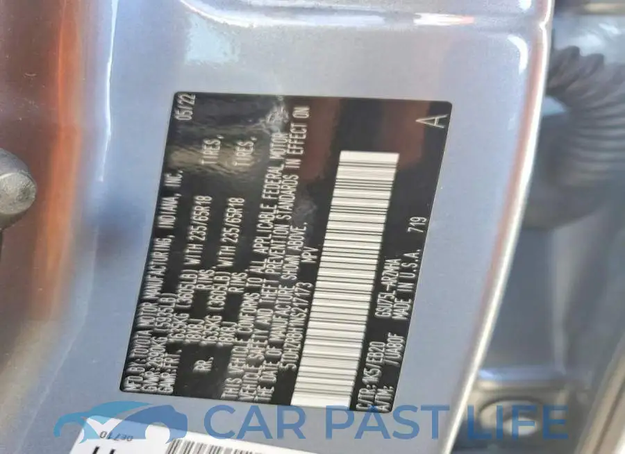 5TDHZRBH1NS217173# 12