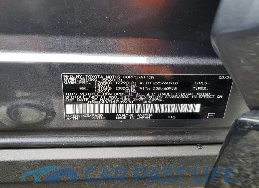 JTMAB3FV1RD189430# 13