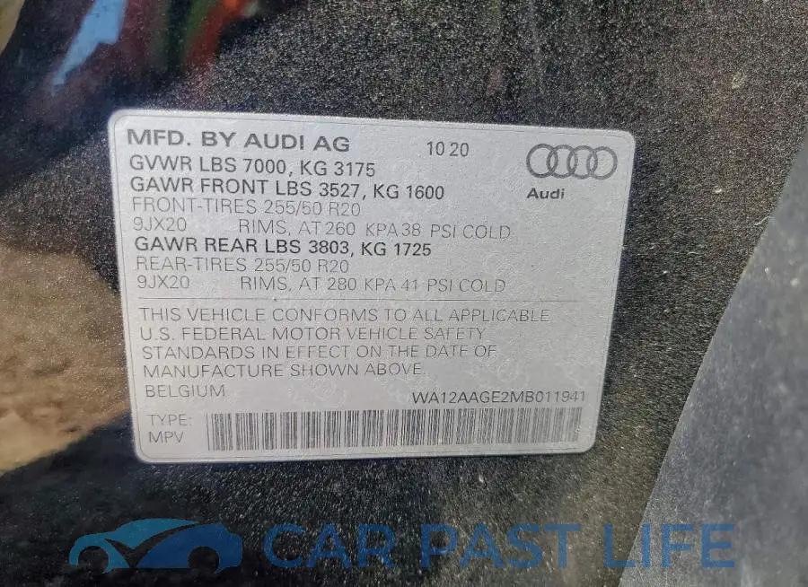 WA12AAGE2MB011941# 14