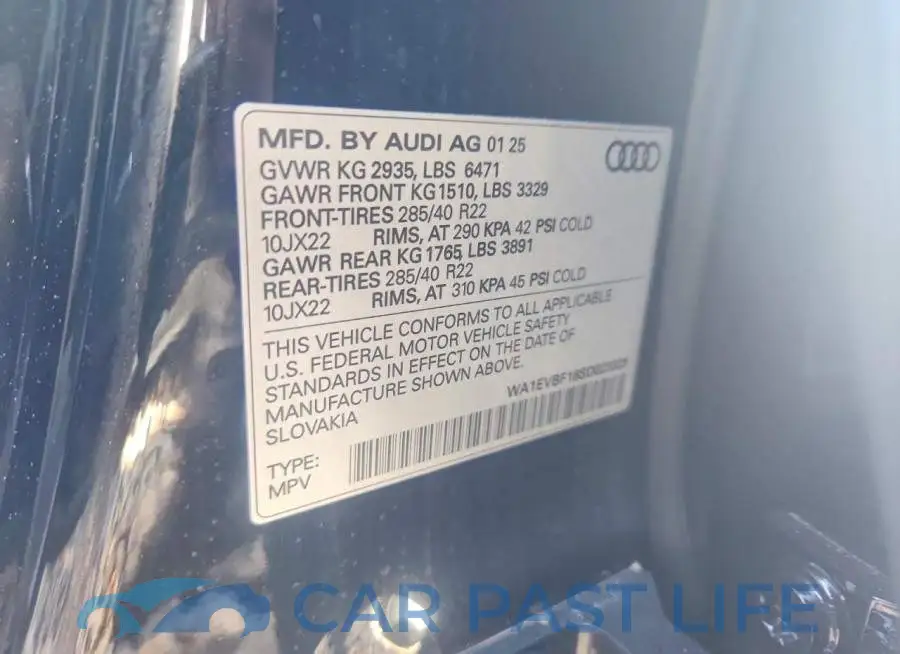 WA1EVBF18SD023325# 13