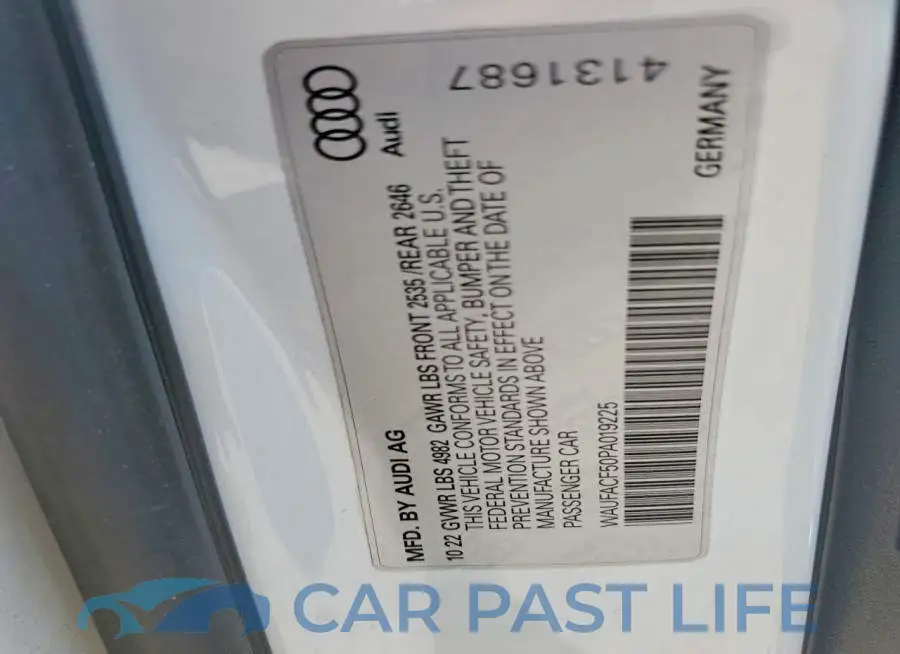 WAUFACF50PA019225# 13