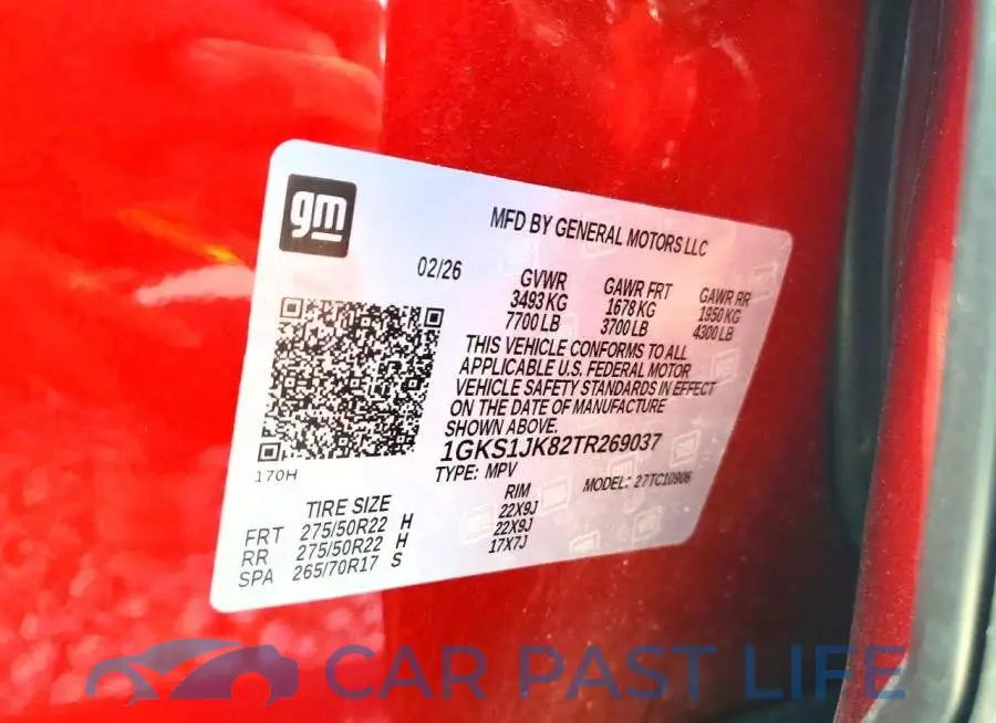 1GKS1JK82TR269037# 13